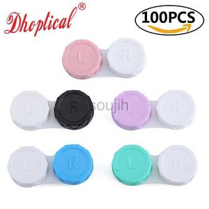 Contacts Lens Accessoires 100pcs Contact Case Case Wholesale Prix Low Prix Accessoires Colorful pour les lunettes By Dhoptical D240426