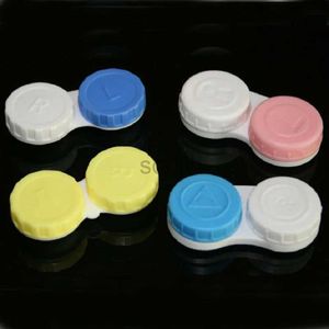 Contacts Lens Accessoires 5 / 10pcs Contacts Lens Cas L + R STROCKERD SAEAKING CONTAYE CONTAYER LOCKEAR CEYEWEAR ACCESSOIRES POUR LES LES COULEUR ARRIVÉE COURTAINE RÉGLANCE D240426