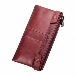 Portefeuilles en cuir véritable de contact pour femmes Lg Fi Porte-cartes pour femmes Mey Clips Porte-monnaie de luxe Designer Femme Sacs f6UX #