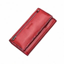Contact's Greatic Leather Women Wallet LG Fi Purse Snake Pattern 2 Styles Big Capacine Phe Sac Coin Pocket Card Carte B4Q6 #