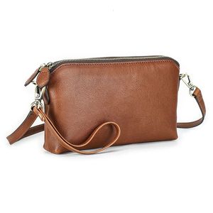 Contact'S Dames CrossBag Retro Casual Handtas Bruin Outdoor Schoudertassen Hold Make-up Set Dame Koppelingen RFID Blokkerende Telefoontas 231226