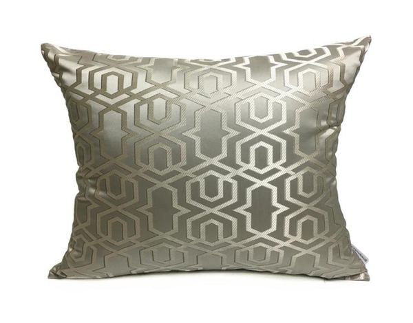 Caso de almohada geométrica de gris contemporáneo Modern Square Acebido Woven Home Sofá Cubierta de cojín 18x18 pulgadas Venta por 1 pieza1407008