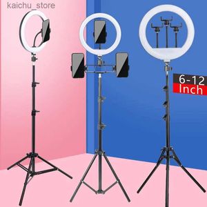Continu-verlichting 6-12 inch Selfie Ring Light Photography Led Ring 14 inch statiefringlicht voor live videostreaming Y240418