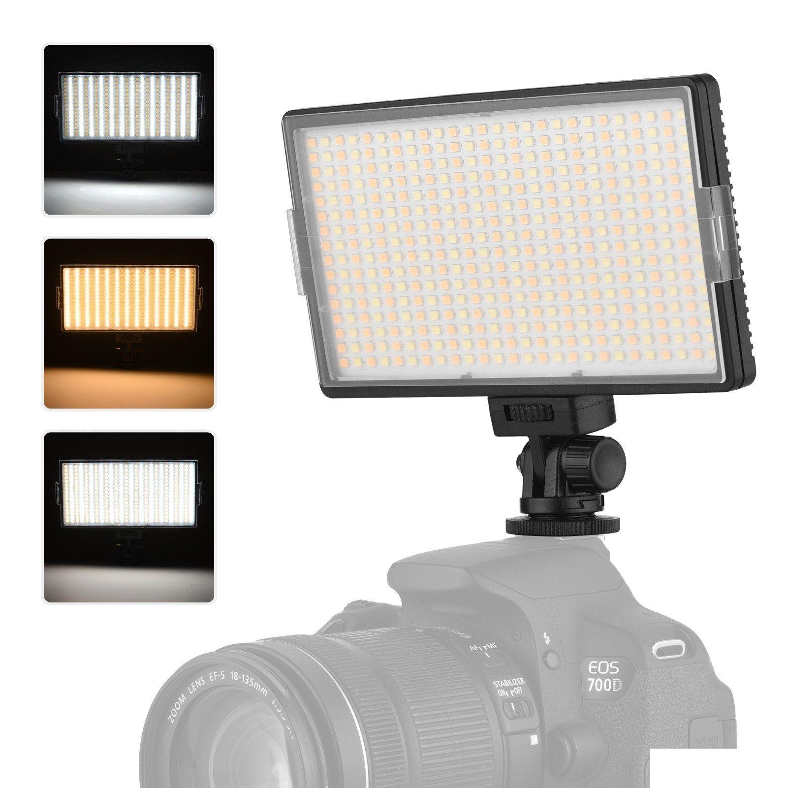 Kontinuerlig belysning Dimble LED Video Light Camera Pography Panel för Live Stream Po Studio Fill Lam Makeup Drop Delivery Cameras Pho Dhnof