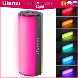 Continue verlichting ulanzi I-licht handheld lichtstick RGB LED Video Licht 2500-9000K Fotografie Licht RGB Ice Lamp Tube Light Y240418