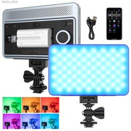 Continue verlichting Viltrox Sprite 15C RGB vul lichtfotografie LED Video Licht 15W 2800K-6800K 26 FX Lighting Effects App voor vlog live streaming Y240418