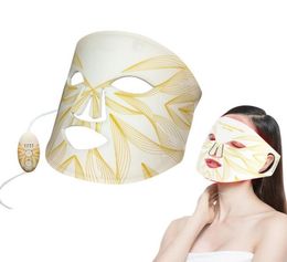 Contour Flexible Silicone 4 Color Facial and Neck Skin Care Pdt Pon Red Light They LED Face Mask9922955