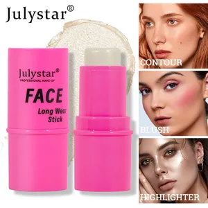 Contour Highlighter Multifunctionele Make-up Gezicht Blush Primer Parelmoer Markering Zijderups Neusschaduw Contour Stick