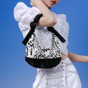 Contracted Design PU Creative One Shoulder Bag Chain Student Handbag Underarm Bag