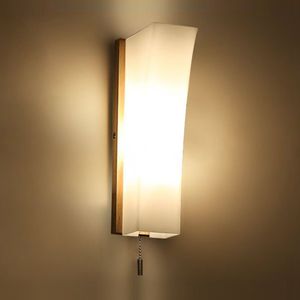 Gecontracteerd tatami houten glazen vaas slaapkamer beddens wandlamp creatieve badkamer spiegel front wandkandelaar corridor trap case bracket licht