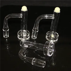 Tour de contrôle Quartz Banger Nail avec bouchon en verre carb Dichro verre Terp perles pour bangs en verre d'eau Dab Rigs