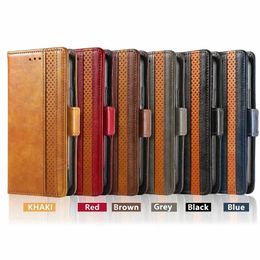 Étuis portefeuille en cuir de couleur contrastée pour Xiaomi 14 Pro 13T Redmi K70 K70E Note 13 Pro + K60 Ultra 12 4G, couverture à rabat hybride magnétique, fente pour carte de crédit, pochette en PU avec béquille