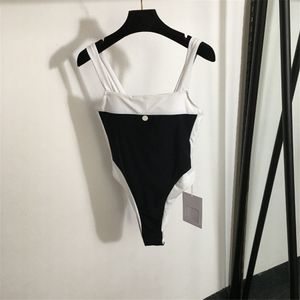 Coumure de contraste Femmes Swimsuits sous-vêtements Luxury One Piece Place Swimwwear Sexy Bow Backwear Sporty Bathing Issue Summer Summer Baigning Fulging Swimsuit
