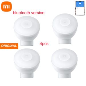 Contrôle 100% XIAOMI Mijia Night Light 2 version Bluetoothcompatible Luminosité réglable Capteur de lumière humaine intelligent pour l'application mijia