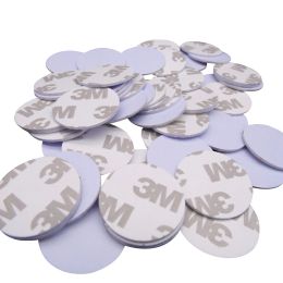 Contrôle (100pcs / lot) TK4100 (EM4100) Nouveau Dellon RFID 125KHz 3M Stickers Coins 25 mm Smart Tags Cartes de contrôle d'accès en lecture