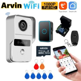 Contrôle 1080p Tuya Smart Poe Wireless WiFi Video Interphone Doorbell System Video Entry Phone Security Protection for Home Apartment Villa