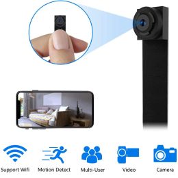 Control 1080p Wifi IP Mini Camera Módulo de cámara Smart Home Security 4K Portable Cámara de vía portátil más pequeña Control remoto de control remoto Secret Video Recorder