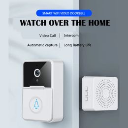 Control 1080p Wifi Smart Video Dimensor IP54 Cámara impermeable Video Intercoming Toilebell Twoway Audio funciona con Alexa Google Home