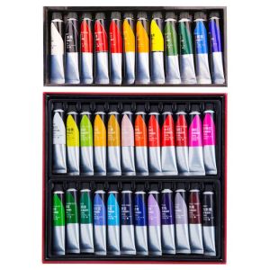 Contrôle 12/24 Couleurs Paint acrylique professionnel 20 ml Dessin Peinture Pigment Handpaint pour les artistes Smart Kids Student Outdoor Craft