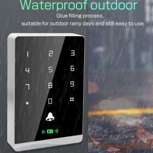 Controle 125 kHz+13,56 mH RFID -kaarttoetsenbord Dual Frequency Access Control Waterproof Touch Access Controller Smart Lock RFID -lezer