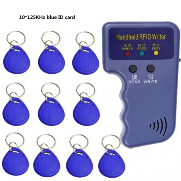 Contrôle 125khz Rfid Em4100 Tk4100 programmeur duplicateur Portable carte d'accès cloneur réplicateur lecteur de carte d'identité cartes clés écrivain copieur