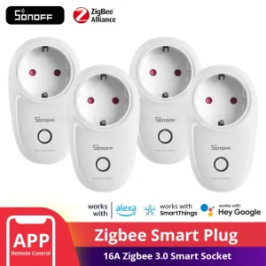 Contrôle 15pcs Sonoff S26R2ZB Zigbee Plug 16a EU Timer Switch Socket Remote Contron