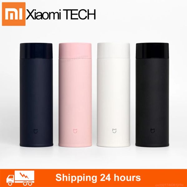 Contrôle 2020Xiaomi Mijia 350 ml bouteille d'eau en acier inoxydable Thermos léger vide MIni tasse Camping voyage Portable tasse isolée Sp