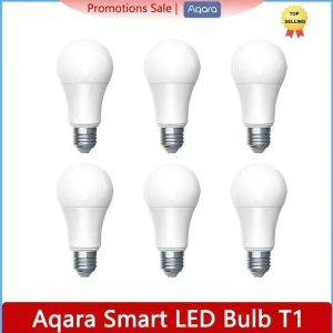 CONTRÔLE 2023 NOUVEAU AQARAT SMART LED BUBB T1 Zigbee 3.0 Bluetooth E27 2700K6500K 220240V Smart Home Lamp Light pour Xiaomi Mihome Homekit