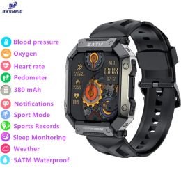 Controle 2023 Nieuwe Men's Smart Watch IP68 Waterdichte bloeddruk Hartslag Slaap Monitoring Outdoor Sports Fitness Smartwatch Men