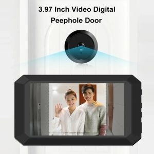 Contrôle 3,97 pouces Door Door Smart Electronic Puphole Vision Night Vision VIDEO VIDEO VIDEATER VIEILER DE LA PORTE EXTÉRIE
