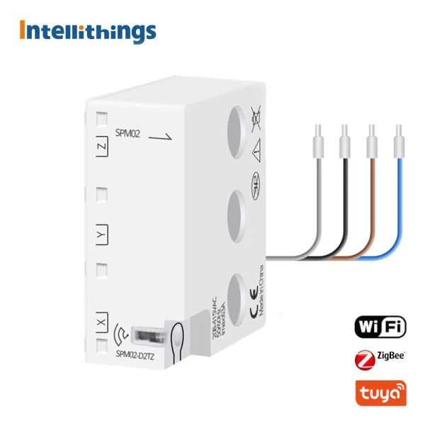 Contrôle 3 phases 4 fils 63A compteur d'énergie Tuya Zigbee WiFi surveillance intelligente de la consommation d'énergie vie intelligente App mesure alarme 208V 415V