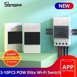 CONTRÔLE 310PCS Sonoff Pow Elite 16A / 20A Switch WiFi Switch de surveillance de l'énergie Rapport de dispositif Power Utilisation pour l'interrupteur sans fil de maison intelligente