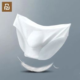 Contrôle 3 pcs/lot Xiaomi ultra-mince Sexy hommes sous-vêtements sans couture slips été respirant glace soie séchage rapide translucide solide caleçon