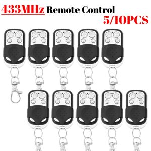 Contrôle 5 / 10pc 433MHz Remote Contrôle 4ch Remote Duplicator Car Key Garage Porte Gate Opender Universal Copy Garage Garage Door Smart Home