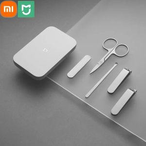 Contrôle 5 dans 1 Xiaomi Mijia 420 Clipper à ongles en acier inoxydable File de ongles Portable avec une coque de stockage anti-surflasche