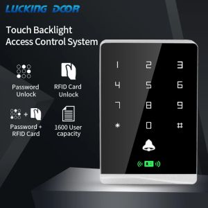 Controle -toegangscontrolekaartlezer 125 kHz RFID Touch Backlight Retardant sleutel paneel toegangscontrolesysteem Smart Lock Toetsenheffing deuropener