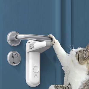 Contrôle Anti Open Device Cat Pet Porte Smart Lock Cuisine de sécurité Enfant Lock No Punch Limit Opening Handle Gobinet Outdoor Gate Gate