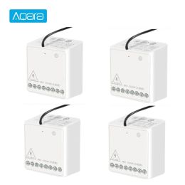 Besturing Aqara 2 Kanalen Twoway Control Relay Module Switch Lichtschakelaar Remote Remote Remote ZigBee WiFi App Draadloze controller