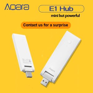 Controle Aqara E1 Hub Smart Gateway Zigbee 3.0 WiFi Repeater Afstandsbediening Deur Raam Sensor Draadloze Schakelaar Voor Xiaomi Apple HomeKit