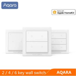Besturing Aqara Ople Smart Light Switch ZigBee Wireless Remote Control 2/4/6 Knoppen Wall Switch voor Xiaomi Mi Home Smart Home/HomeKit