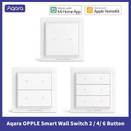 Control Aqara OPPLE interruptor de pared inteligente 2 4 6 botones Zigbee 3,0 aplicación Control remoto inalámbrico interruptor de luz para Xiaomi mi home / HomeKit