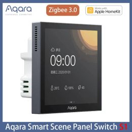 Contrôle AQARA SCÈNE SCHEP STANT S1 Zigbee 3.0 3.95 "Smart Touch Screen Ai Gesture Recognition Siri Control vocal Control with Apple Homekit