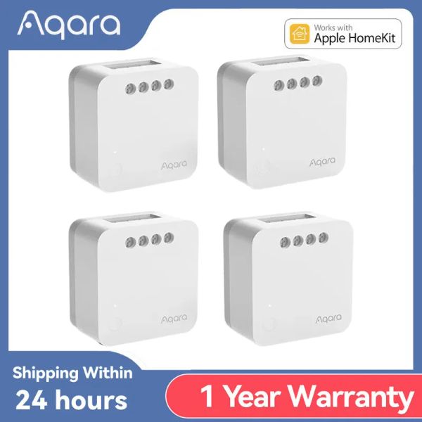 Control Aqara Módulo de interruptor único T1 Zigbee 3,0 controlador de relé interruptor remoto/temporizador/retardo enlace inteligente trabajo con la aplicación Homekit