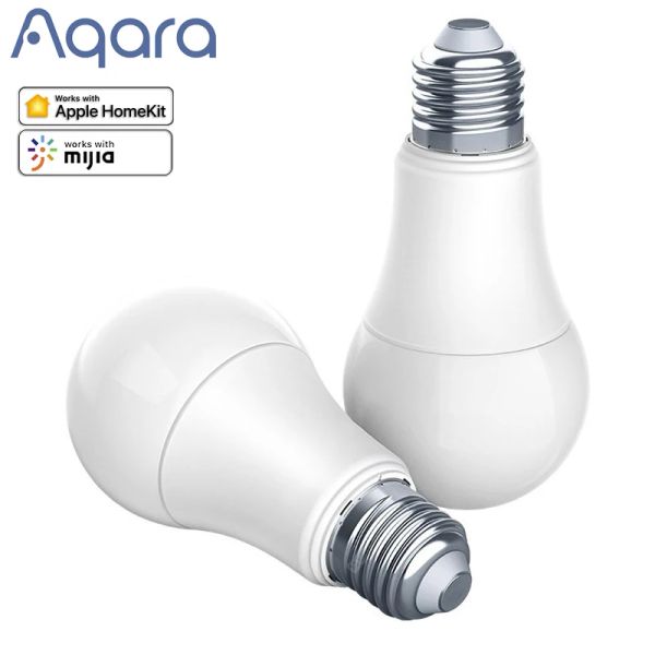 Contrôle Aqara ampoule LED intelligente 9W E27 2700K6500K 806lum maison intelligente réglable couleur blanche lampe à LED fonctionne avec le Kit maison et pour l'application MI Home