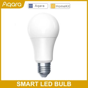 Contrôle Aqara Smart LED Bulbe Zigbee 9W E27 220240V 27006500K Température d'ajustement de couleur pour Mihome App Remote Light Travail avec HomeKit