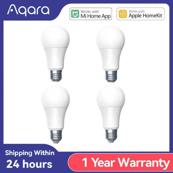 Contrôle Aqara ampoule intelligente T1 E27 2700K6500K 220240V ampoule LED intelligente température de couleur réglable pour Xiaomi Mi home HomeKit