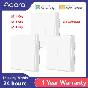 Besturing Aqara Smart Wall Switch D1 ZigBee Wireless Key Light Remote Remote Regel Zero Line Fire Draad met /geen neutrale schakelaars MI Home