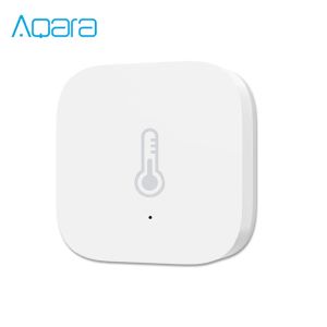 Control Aqara Sensor de temperatura inteligente presión de aire humedad ambiente Sensor Xiaomi Smart HomeZigbee higrómetro de control inalámbrico