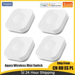 Control Aqara Wireless Mini Switch Smart Zigbee Sensor One Key Botón de control de 3 vías Seguridad del inicio para mi Mihome HomeKit Control remoto