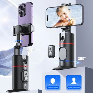 Besturing Auto Face Tracking Gimbal 360 ° Rotatie Smart Shooting Phone Holder met draadloze afstandsbediening, gebaarregeling voor smartphone